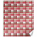 Red plaid pattern Canvas 20  x 24  