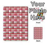 Red plaid pattern Multi-purpose Cards (Rectangle) 