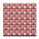 Red plaid pattern Face Towel