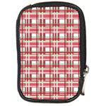 Red plaid pattern Compact Camera Cases