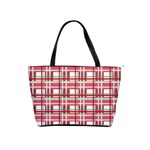 Red plaid pattern Shoulder Handbags
