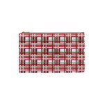 Red plaid pattern Cosmetic Bag (Small) 