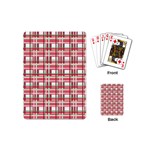 Red plaid pattern Playing Cards (Mini) 