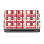 Red plaid pattern Memory Card Reader with CF