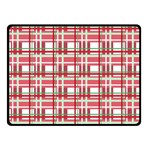 Red plaid pattern Double Sided Fleece Blanket (Small) 
