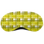 Yellow plaid pattern Sleeping Masks