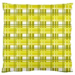 Yellow plaid pattern Standard Flano Cushion Case (One Side)