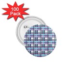 Decorative plaid pattern 1.75  Buttons (100 pack) 