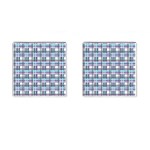 Decorative plaid pattern Cufflinks (Square)