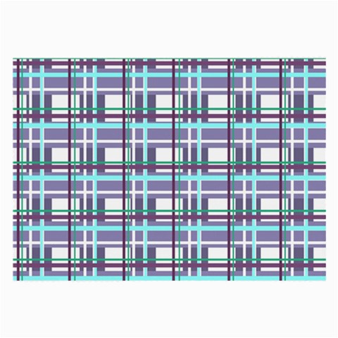 Decorative plaid pattern Large Glasses Cloth from ZippyPress Front