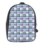 Decorative plaid pattern School Bags (XL) 
