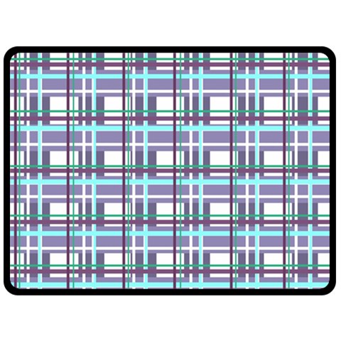Decorative plaid pattern Double Sided Fleece Blanket (Large)  from ZippyPress 80 x60  Blanket Front