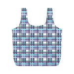 Decorative plaid pattern Full Print Recycle Bags (M) 