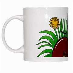 Boot in the grass White Mugs from ZippyPress Left