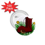 Boot in the grass 1.75  Buttons (100 pack) 