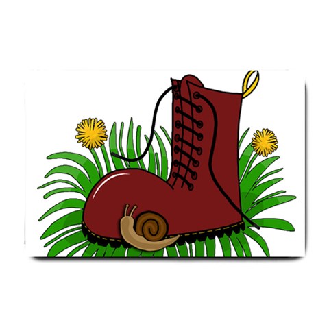 Boot in the grass Small Doormat  from ZippyPress 24 x16  Door Mat