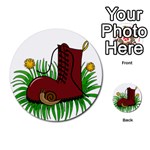 Boot in the grass Multi-purpose Cards (Round) 