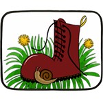 Boot in the grass Fleece Blanket (Mini)