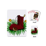 Boot in the grass Playing Cards (Mini) 