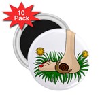 Barefoot in the grass 2.25  Magnets (10 pack) 