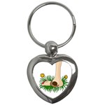Barefoot in the grass Key Chains (Heart) 