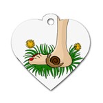Barefoot in the grass Dog Tag Heart (One Side)
