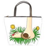 Barefoot in the grass Bucket Bags