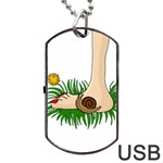 Barefoot in the grass Dog Tag USB Flash (Two Sides) 