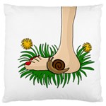 Barefoot in the grass Standard Flano Cushion Case (Two Sides)