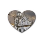 Exterior Facade Antique Colonial Church Olinda Brazil Rubber Coaster (Heart) 