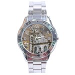Exterior Facade Antique Colonial Church Olinda Brazil Stainless Steel Analogue Watch
