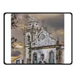 Exterior Facade Antique Colonial Church Olinda Brazil Double Sided Fleece Blanket (Small) 