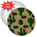 Cactuses 3  Buttons (100 pack) 