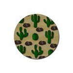 Cactuses Rubber Round Coaster (4 pack) 