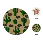 Cactuses Playing Cards (Round) 