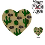 Cactuses Multi-purpose Cards (Heart) 