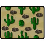 Cactuses Fleece Blanket (Large) 
