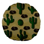 Cactuses Large 18  Premium Round Cushions