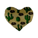 Cactuses Standard 16  Premium Heart Shape Cushions