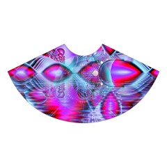 Crystal Northern Lights Palace, Abstract Ice  Midi Sleeveless Dress from ZippyPress Skirt Front