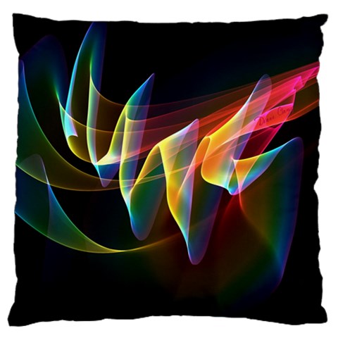 Northern Lights, Abstract Rainbow Aurora Standard Flano Cushion Case (Two Sides) from ZippyPress Front