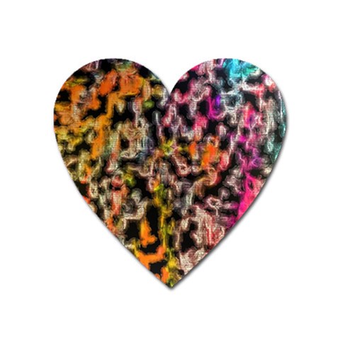 Colorful texture                     Magnet (Heart) from ZippyPress Front
