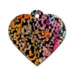 Colorful texture                     Dog Tag Heart (One Side)