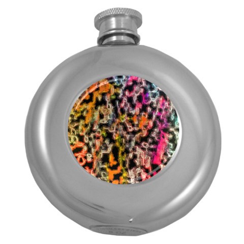 Colorful texture                     Hip Flask (5 oz) from ZippyPress Front