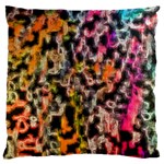 Colorful texture               Large Flano Cushion Case (Two Sides)