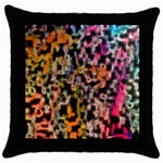 Colorful texture                     Throw Pillow Case (Black)