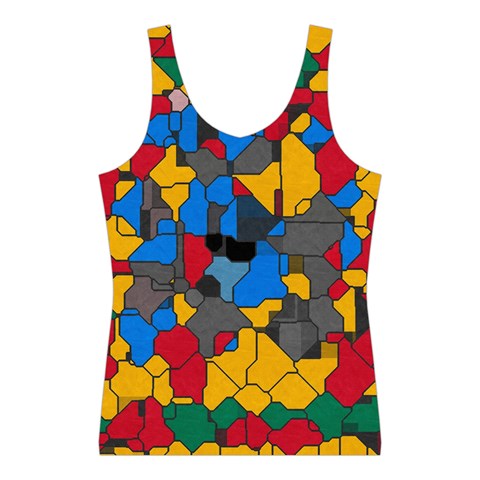 Stained glass                        Women s Sport Tank Top from ZippyPress Front