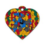 Stained glass                        Dog Tag Heart (One Side)