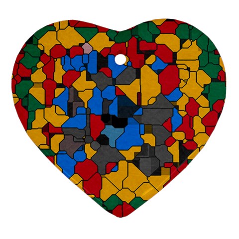 Stained glass                        Ornament (Heart) from ZippyPress Front
