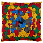 Stained glass                  Large Flano Cushion Case (Two Sides)